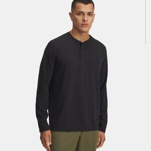 Under Armour Expanse ColdGear Infrared Long Sleeve Henley 6005033 Black Mens: XL
